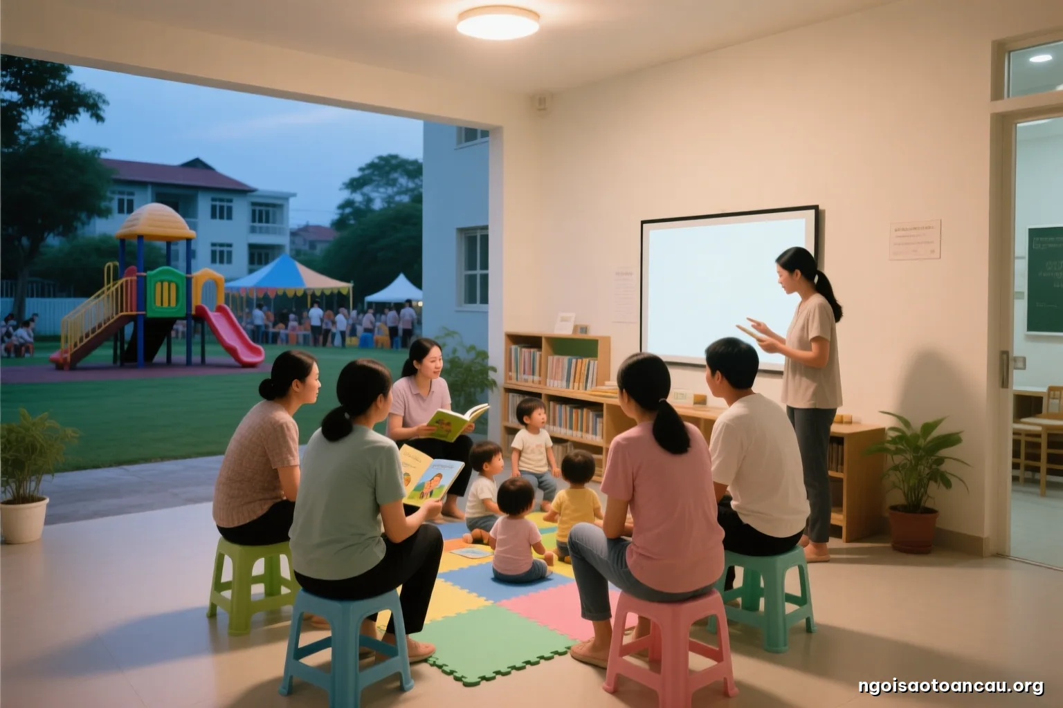 Cha mẹ học cùng nhau